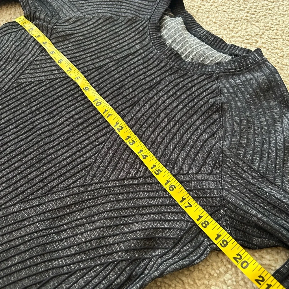 Lululemon Rest Less Pullover Sweater - Aeriel Current Black / White - Picture 4 of 8